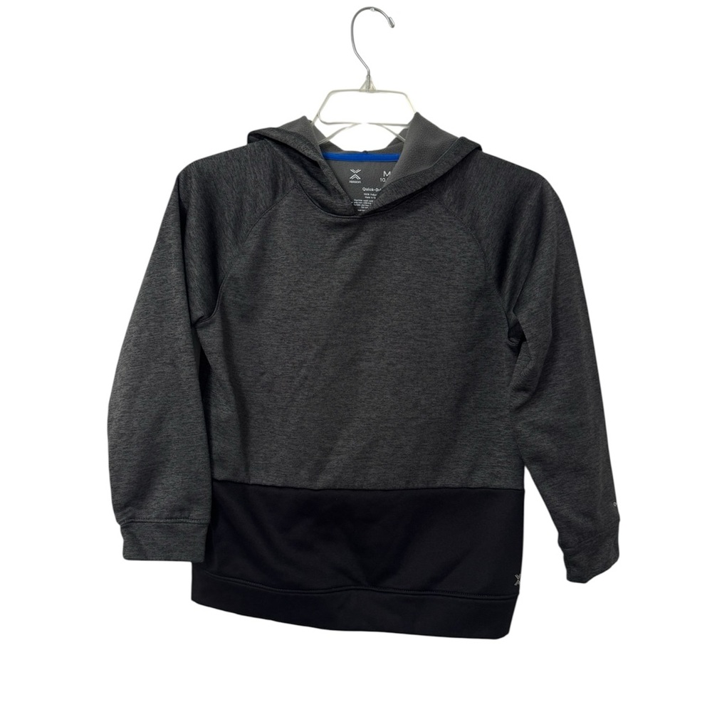 Xersion Gray and Black Pullover Hoodie Boys Size 10/12